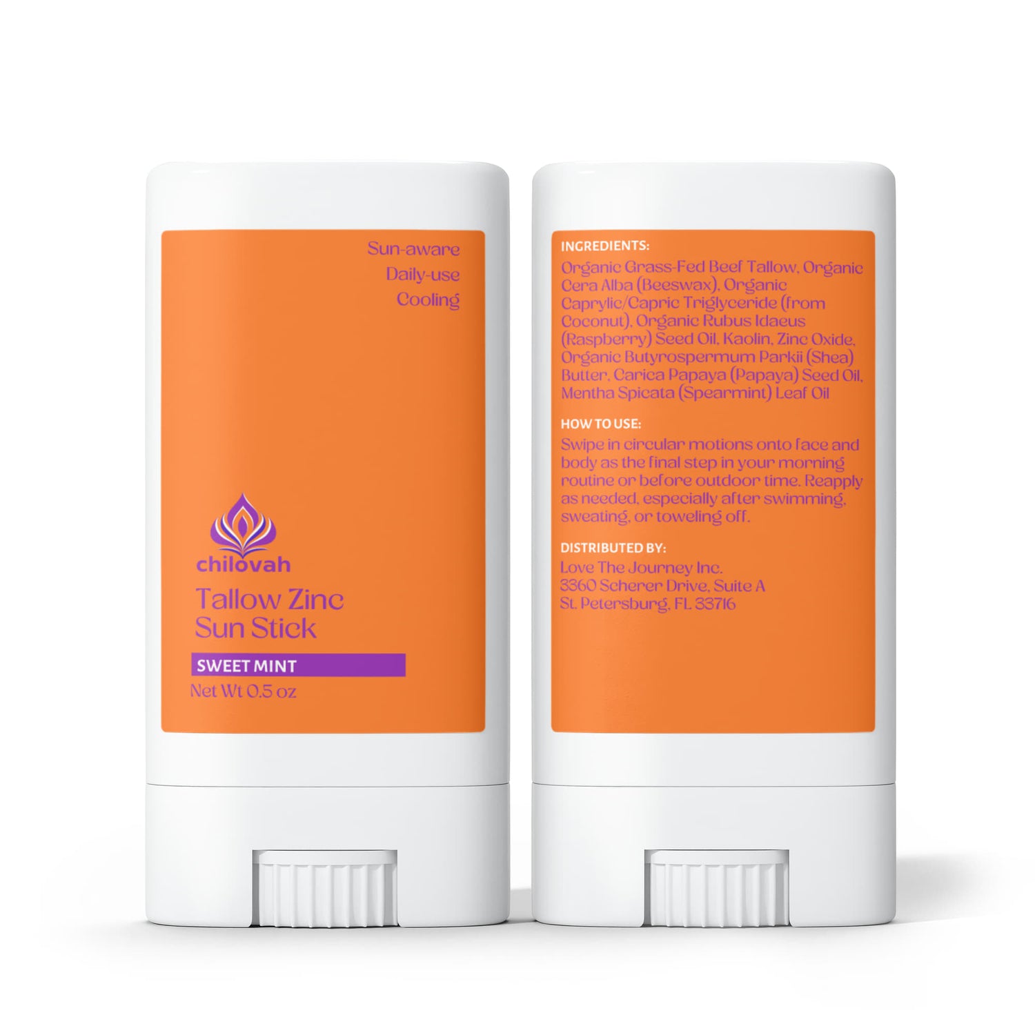 2 Pack Tallow Zinc Sun Stick