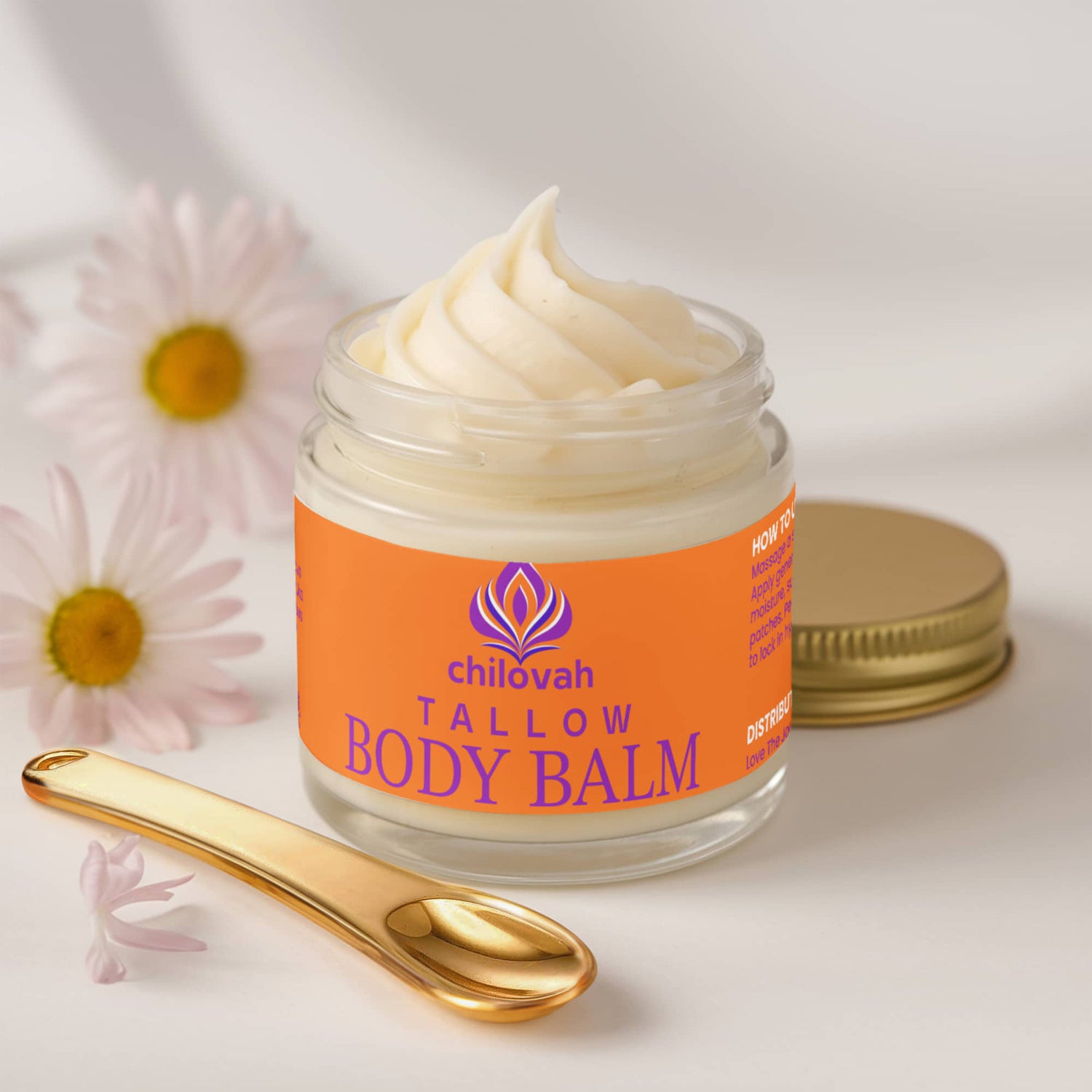 Whipped Grass-Fed Tallow Balm with Vanilla Bean